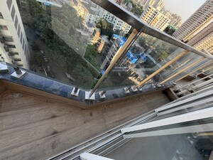 Balcony in 2 BHK Apartment at Soham Crystal Spires, Thane West – for Rent