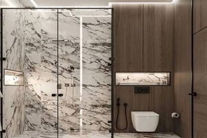 Bathroom in 4 BHK Builder Floor at Janakpuri – for Sale