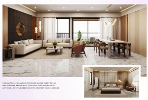 Living Room in 3 BHK Apartment at Gota – for Sale