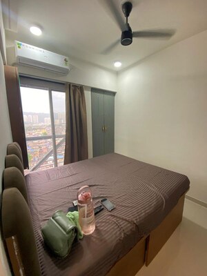 Bedroom in 1 BHK Apartment at Puranik City, Kasarvadavali – for Rent