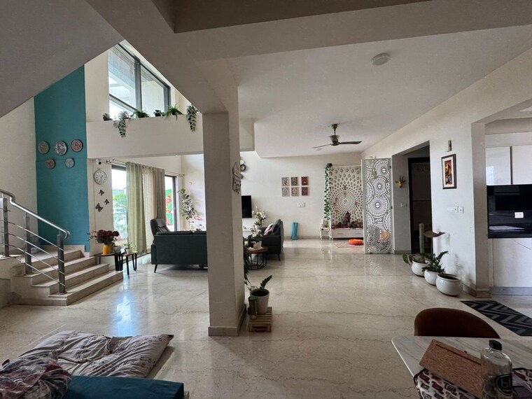 Living Room, the-five-summit-address 4 Bedroom 4500 Sq.Ft. Apartment In Whitefield Bangalore 10740286