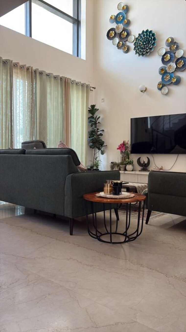 Living Room, the-five-summit-address 4 Bedroom 4500 Sq.Ft. Apartment In Whitefield Bangalore 10740286