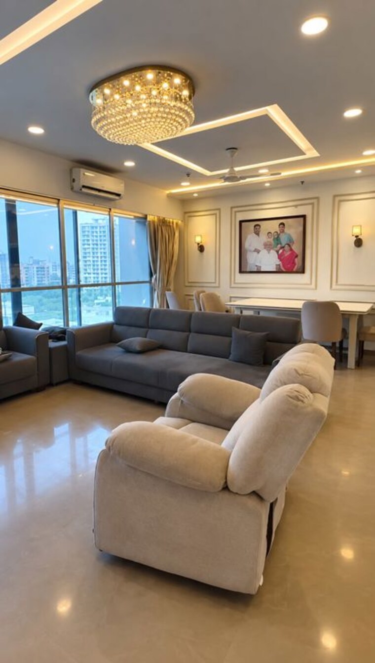 Living Room, utopia-garden-grove-mall 3 Bedroom 1800 Sq.Ft. Apartment In Borivali West Mumbai 10740309