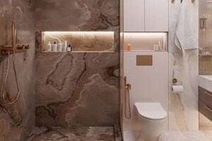 Bathroom in 4 BHK Builder Floor at Janakpuri – for Sale