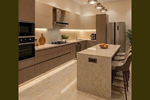 Kitchen in 4 BHK Builder Floor at Janakpuri – for Sale