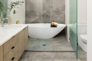 Bathroom in 4 BHK Builder Floor at Janakpuri – for Sale