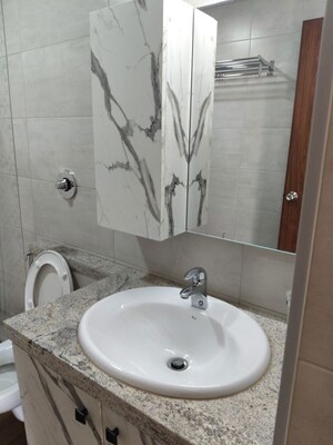 Bathroom in 3 BHK Apartment at Sobha Windsor, Whitefield – for Rent
