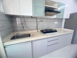 Kitchen in 2 BHK Apartment at Romell Aether, Goregaon East – for Rent