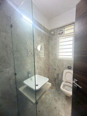 Bathroom in 2 BHK Apartment at Romell Aether, Goregaon East – for Rent