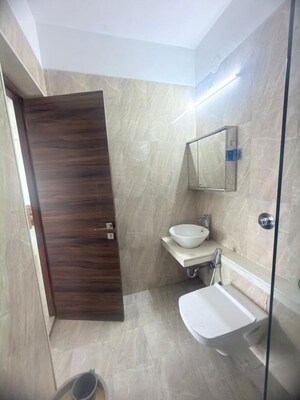 Bathroom in 2 BHK Apartment at Romell Aether, Goregaon East – for Rent