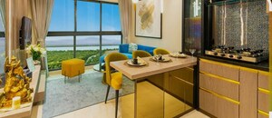 Bedroom in 1 BHK Apartment at Lodha Amara Tower 23, Kolshet Road – for Rent