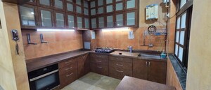 Kitchen in 3 BHK Apartment at Hyde Park Galaxy, Manpada – for Rent