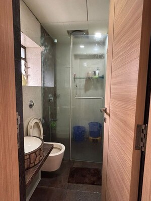 Bathroom in 2 BHK Apartment at Atlanta Manor, Malad East – for Rent