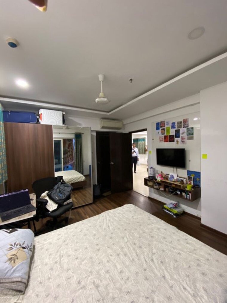 Bedroom, theme-ambience-golf-view 2.5 Bedroom 1400 Sq.Ft. Apartment In Gachibowli Hyderabad 10740500