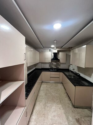 Kitchen in 3 BHK Builder Floor at Ansal Sushant Lok I, Sector 43 – for Rent