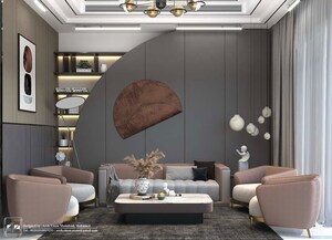 Living Room in 4 BHK Builder Floor at Janakpuri – for Sale