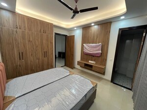 Bedroom in 1 BHK Builder Floor at Sushant Lok I – for Rent