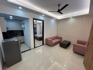 Living Room in 1 BHK Builder Floor at Sushant Lok I – for Rent