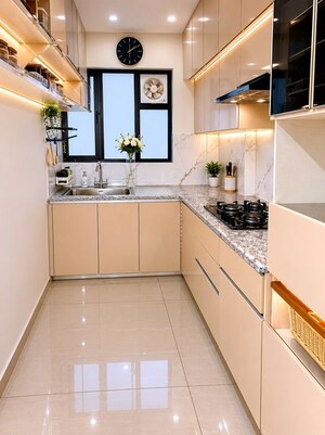Kitchen in 3 BHK Apartment at Suncity Vatsal Valley, Gwal Pahari – for Rent