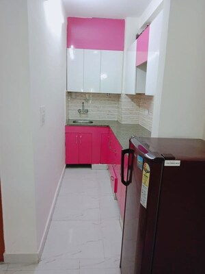Kitchen in 1 BHK Builder Floor at Sushant Lok I – for Rent