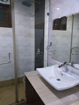 Bathroom in 3 BHK Builder Floor at Greater Kailash I – for Rent