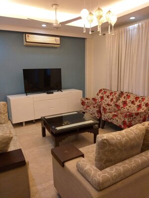 Living Room in 3 BHK Builder Floor at Greater Kailash I – for Rent