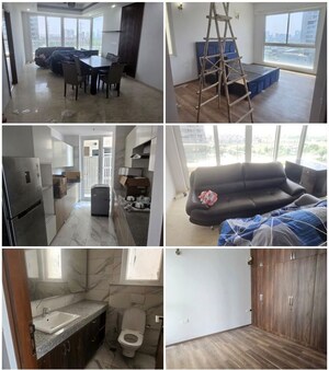 Kitchen in 4 BHK Builder Floor at Sushant Lok I – for Rent