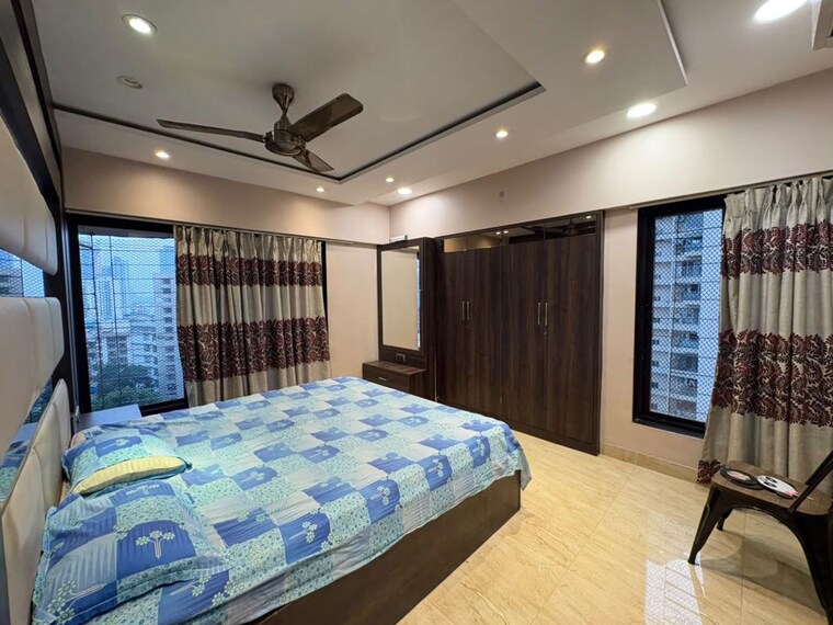 Bedroom, kanakia-spaces-niharika 2 Bedroom 700 Sq.Ft. Apartment In Manpada Thane 10740783