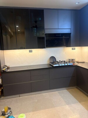 Kitchen in 3 BHK Apartment at Udaya Crescent, Himayat Nagar – for Rent