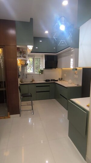 Kitchen in 2.5 BHK Apartment at Aparna Sarovar Zenith, Nallagandla – for Rent