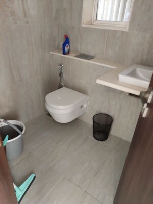 Bathroom in 3 BHK Apartment at Runwal Elegante, Andheri West – for Rent