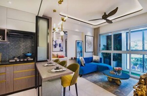 Living Room in 1 BHK Apartment at ACE Homes, Kasarvadavali – for Rent