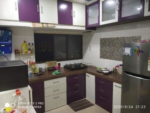 Kitchen in 1 BHK Apartment at Sapphire Lakeside, Powai – for Rent