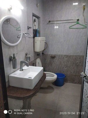 Bathroom in 1 BHK Apartment at Sapphire Lakeside, Powai – for Rent