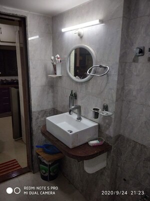 Bathroom in 1 BHK Apartment at Sapphire Lakeside, Powai – for Rent