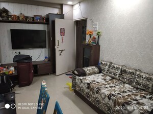 Living Room in 1 BHK Apartment at Sapphire Lakeside, Powai – for Rent