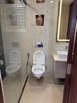 Bathroom in 3 BHK Apartment at High Ground – for Rent