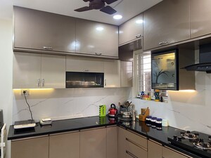 Kitchen in 3 BHK Apartment at Aparna Luxor Park, Kondapur – for Rent
