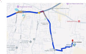 1 BHK Villa – Map Location View at Matoshri Apartment Wagholi, Wagholi - for Rent