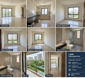 Floor Plan in 3 BHK Apartment at Kalpataru Parkcity Eternia, Kolshet Road – for Sale