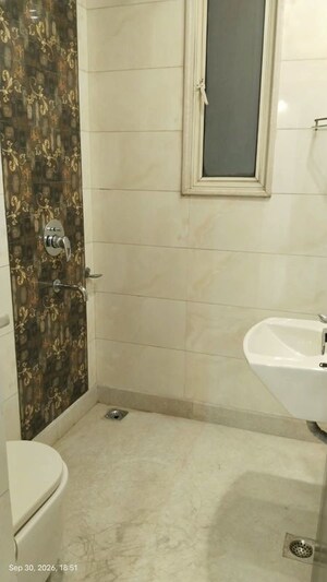 Bathroom in 3 BHK Builder Floor at Chittaranjan Park – for Rent