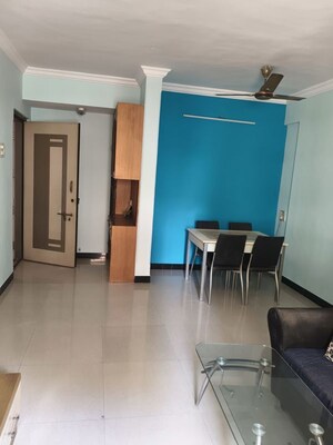 Living Room in 2 BHK Apartment at Cosmos Paradise Complex, Thane West – for Rent