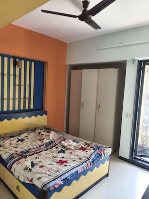 Bedroom in 2 BHK Apartment at Cosmos Paradise Complex, Thane West – for Rent