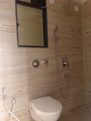 Bathroom in 3 BHK Apartment at DGS Sheetal Regalia, Borivali East – for Rent