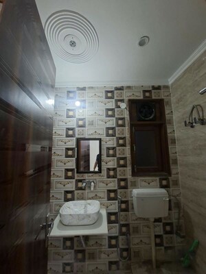Bathroom in 2 BHK Builder Floor at Chattarpur – for Rent