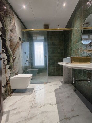 Attached Bathroom in 5 BHK Apartment at Raunak Viraj Tower , Pokhran Road No Two – for Sale