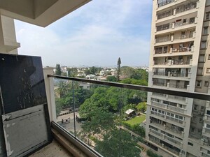 Balcony in 2.5 BHK Apartment at Prestige Woodland Park, Cooke Town – for Rent