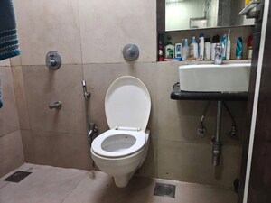 Bathroom in 1 BHK Independent House at Conwood Astoria, Goregaon East – for Rent