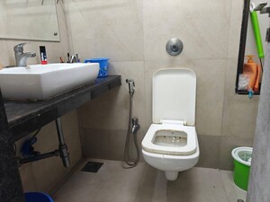 Bathroom in 1 BHK Independent House at Conwood Astoria, Goregaon East – for Rent