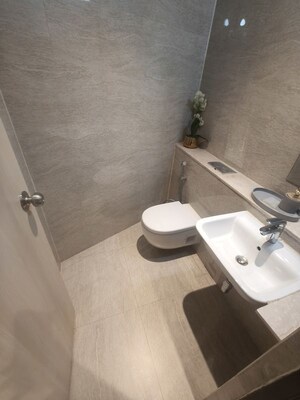 Bathroom in 3 BHK Apartment at Adani Ten BKC, Bandra East – for Sale